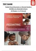 Test Bank For Pediatric Physical Examination: an Illustrated Handbook 4th Edition by Duderstadt, All 19 Chapters Covered, ISBN: 9780323831550, Verified Latest Edition