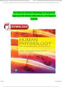 Test Bank for Human Physiology an Integrated Approach 8th Edition (Silverthorn, 2019), All Chapters Covered Complete Guide A+ ISBN:9780134605197 Newest Edition 2024 Instant Pdf Download