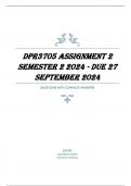 DPR3705 Assignment 2 Semester 2 2024 - DUE 27 September 2024