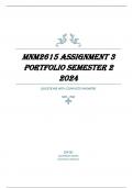 MNM2615 Assignment 3 PORTFOLIO Semester 2 2024