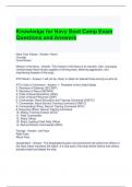 Knowledge for Navy Boot Camp Exam Questions and Answers