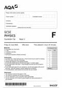 AQA GCSE PHYSICS Foundation Tier Paper 2 8463-2F-QP-Physics-G-14Jun24