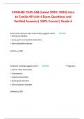 CMN568/ CMN 568 (Latest 2024/ 2025) Intro to Family NP Exam Questions and Verified Answers| 100% Correct| Grade A