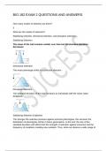 BIO 182 EXAM 2 QUESTIONS AND ANSWERS