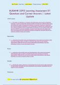 BUSMHR 2292 Learning Assessment #1 Questions and Correct Answers | Latest  Update