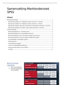 Samenvatting marktonderzoek SPSS