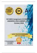 SCH4801 Assignment 3 (COMPLETE ANSWERS) 2024 (248097)- DUE 7 October 2024 ; 100% TRUSTED Complete, trusted solutions and explanations. 