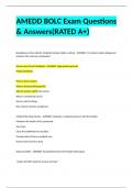 AMEDD BOLC Exam Questions & Answers(RATED A+)