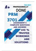 PRM3701 Assignment 6 (COMPLETE ANSWERS) Semester 2 2024 (705306) - DUE 1 October 2024