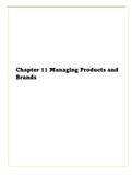 Chapter 11 Managing Products and Brands - Business Management