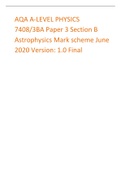 AQA A-LEVEL PHYSICS 2020 Marking Scheme Compilation