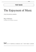 The Enjoyment of Music TWELFTH EDITION, SHORTER Roger Hickman