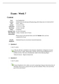 NURS 6521C Midterm Exam week7 -Advanced Pharmacology(Winter Term -Score:100/100)