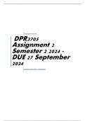 DPR3705 Assignment 2 Semester 2 2024 - DUE 27 September 2024