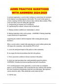 ASWB PRACTICE QUESTIONS WITH ANSWERS 2024-2025