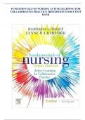 FUNDAMENTALS OF NURSING ACTIVE LEARNING FOR COLLABORATIVE PRACTICE 3RD EDITION YOOST TEST BANK