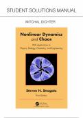 Complete Student Solutions Manual for Nonlinear Dynamics and Chaos, Third Edition by Steven H Strogatz: With Applications to Physics, Biology, Chemistry and Engineering.