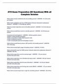 ATO Exam Preparation (69 Questions) With all Complete Solution