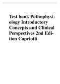 Test bank Pathophysiology Introductory Concepts and Clinical Perspectives 2nd Edition Capriotti
