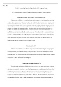 Week Four Assignment.docx  ECA 380  Week 4: Leadership Vignette: High-Quality ECE Programs Script  ECA 380: Becoming an Early Childhood Education Leader in Todays Society  Leadership Vignette: High-Quality ECE Programs Script  Many people will look at a p