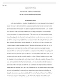 Week 5  Argumentative Essay.docx  PHI 445  Argumentative Essay  The University of Arizona Global Campus PHI 445: Personal and Organizational Ethics   Argumentative Essay  In the case, Ledbetter vs. Goodyear Tire & Rubber Co., we are presented with a coupl