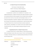 MGT 601 W6 Final Paper.docx  MGT 601  Le Tamaita'i Pet Spa & Services Operational Plan  The University of Arizona Global Campus   MGT 601: The Functions of Modern Management   Le Tamaita'i Pet Spa & Services Operational Plan  An operational plan is 