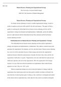 MGT 601 W4 Assignment.docx  MGT 601  Human Resource Planning and Organizational Strategy  The University of Arizona Global Campus   MGT 601: The Functions of Modern Management   Human Resource Planning and Organizational Strategy  For human resource plann