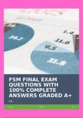 FSM FINAL EXAM QUESTIONS WITH 100% COMPLETE ANSWERS GRADED A+