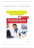 Package deal  For Test Bank - Pharmacotherapeutics for Advanced Practice Nurse Prescribers Latest Edition 2024!!!  