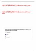 NUR-112-P2-EXAMINATION;Questions and Answers   100% 