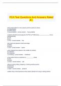  PCA Test Questions And Answers Rated A+.