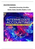 Solution Manual for Intermediate Accounting 3rd Edition by (Gordon /Raedy /Sannella), All 22 Chapters Covered, Verified Latest Edition, ISBN: 9780136946694