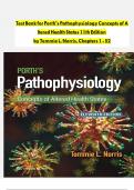  Test Bank for Porth's Pathophysiology Concepts of Altered Health States 11th Edition  by Tommie L. Norris, Chapters 1 - 52