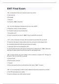 EMT Final Exam Questions And Answers Graded A+