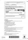 EDEXCEL GCSE Italian 1in0 1f question paper may-june 2024