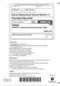 EDEXCEL GCSE Italian 1in0 1f marking scheme may-june 2024