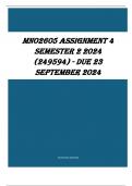 MNO2605 Assignment 4 Semester 2 2024 (249594) - DUE 23 September 2024