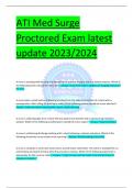 ATI Med Surge Proctored Exam latest update 2023/2024