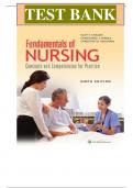 TEST BANK FOR Fundamentals of Nursing: Concepts and Competencies for Practice 9th Edition by Ruth F Craven, Constance Hirnle & Christine Henshaw , ISBN: 9781975120429 All Chapters Covered |Answers & Rationales| Guide A+