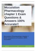 MCCUISTION PHARMACOLOGY EXAM BUNDLE