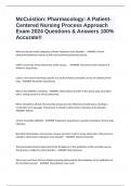 McCuistion: Pharmacology: A Patient-Centered Nursing Process Approach Exam 2024 Questions & Answers 100% Accurate!!