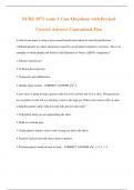 NURS 1871 exam 1 Case Questions with Revised  Correct Answers Guaranteed Pass