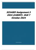 SCH4801 Assignment 3 2024 (248097)- DUE 7 October 2024