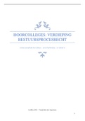 Hoorcolleges: verdieping bestuurs(proces)recht