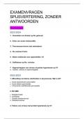 16/20 - Examenvragen Spijsvertering S1M1 GNK KUL met/zonder antwoorden ingedeeld volgens de verschillende onderdelen (Radiologie, Pathologie, Gastro-Enterologie, Hepatologie, Digestieve Oncologie en Abdominale Chirurgie)