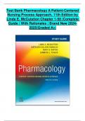 Test Bank Pharmacology A Patient-Centered Nursing Process Approach, 11th Edition by Linda E. McCuistion Chapter 1-58 |Complete Guide | With Rationales | Brand New 2024-2025|Graded A+|