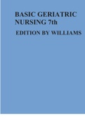 TESTBANK FOR BASIC GERIATRIC NURSING 7th EDITION BY WILLIAMS 