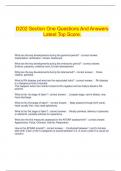  D202 Section One Questions And Answers Latest Top Score.