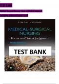 TEST BANK FOR MADICAL-SURGICAL NURSING FOCUS ON CLINICAL JUDGMENT 3RD EDITION A+