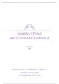 Arts en maatschappij (2014GENGE1) - Samenvatting